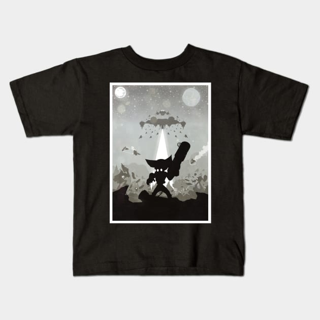 Ratchet and Clank - Showdown Kids T-Shirt by MegacorpMerch